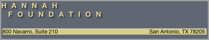 HANNAH
 FOUNDATION

￼
